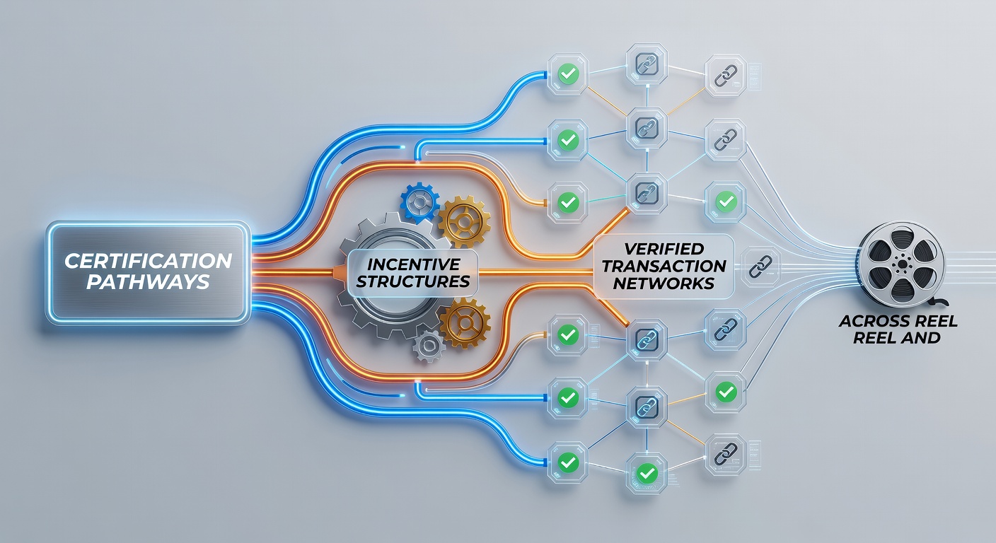 Verified transaction network architecture connecting reel slots and table games with incentive tracking layers