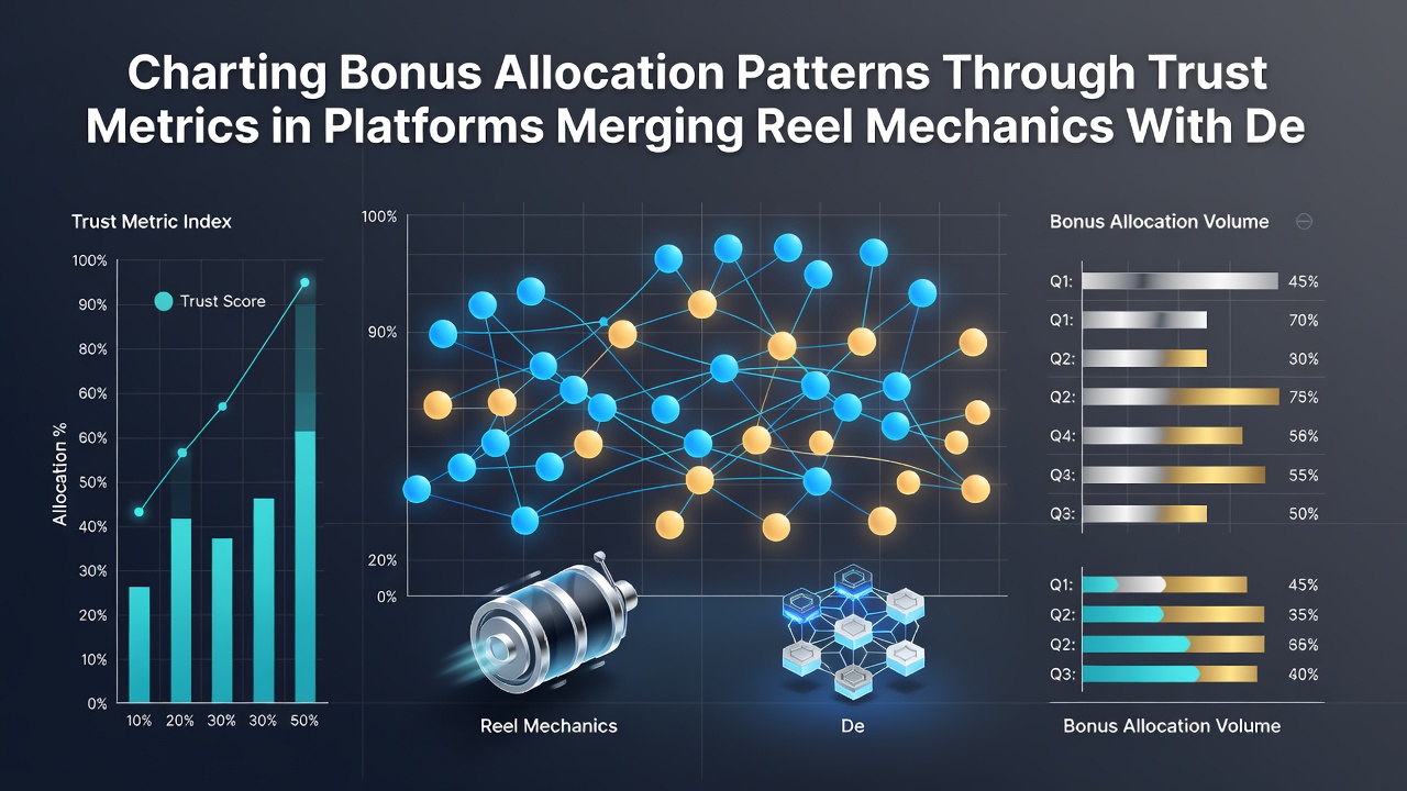 Chart displaying trust score progression and corresponding bonus distribution between slots and live dealer games