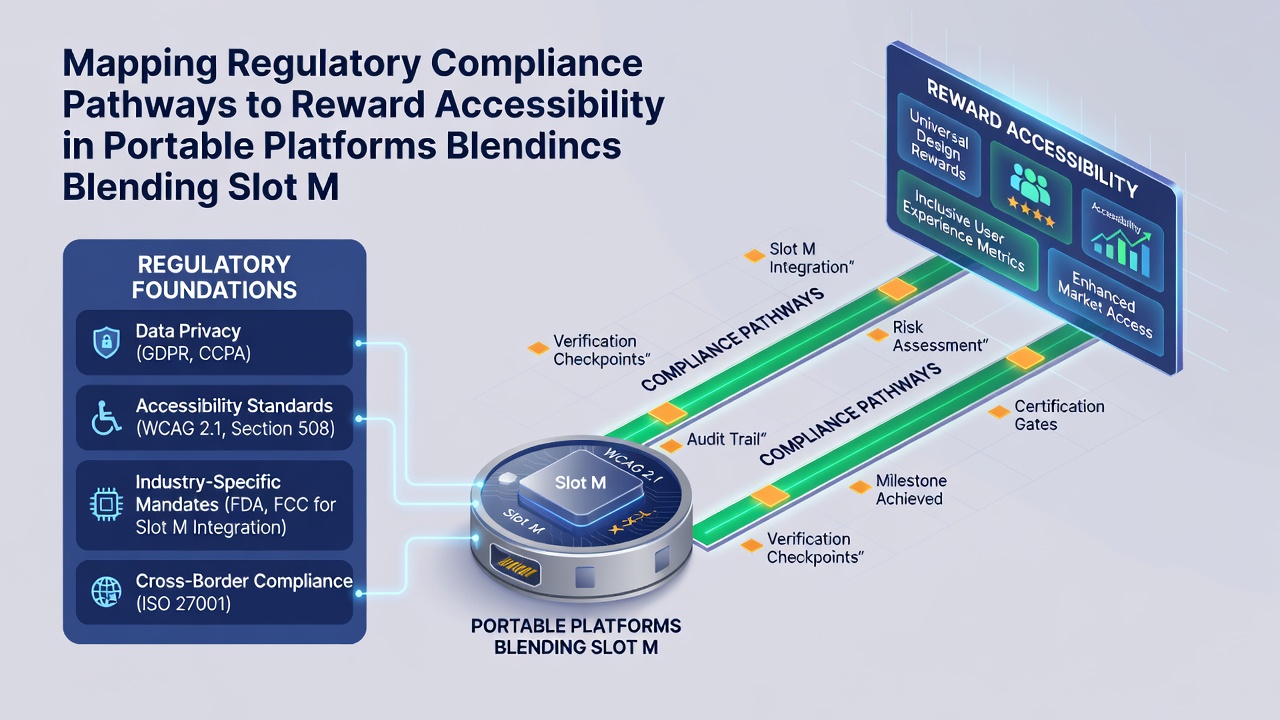 Regulatory compliance flowchart displayed alongside a mobile screen illustrating reward points earned from both slots and live table play