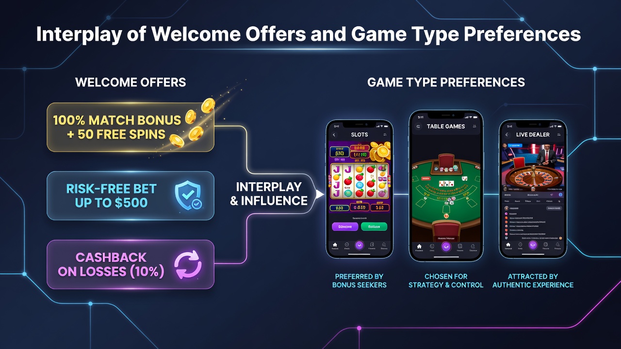Users engaging with mobile casino games on different devices with bonus indicators visible