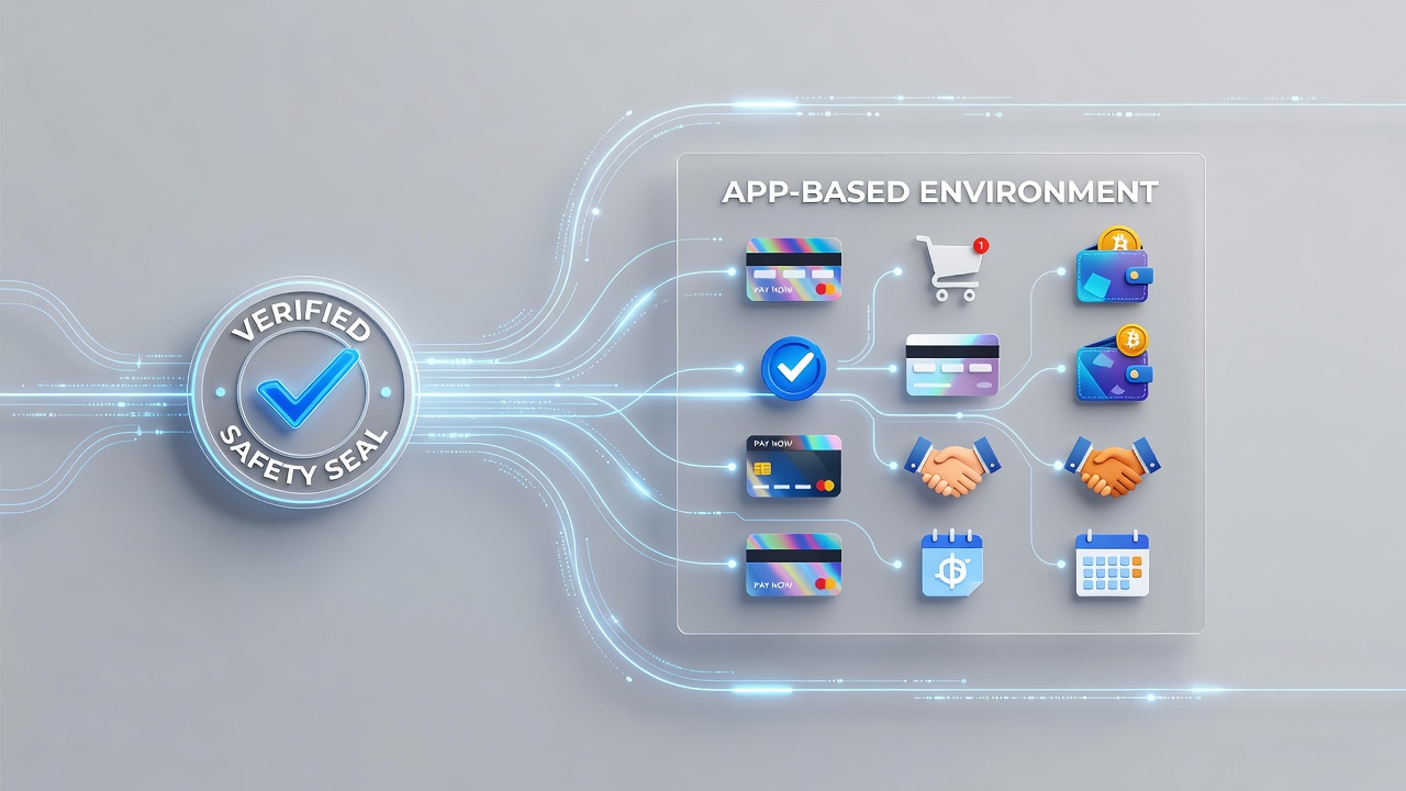 User selecting from multiple transaction methods within a certified mobile casino app featuring slots and live games